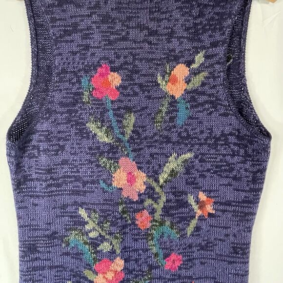 Peruvian Connection Blue Duster Alpaca Blend Cardigan Sweater Womens SIZE MEDIUM - Picture 11 of 13